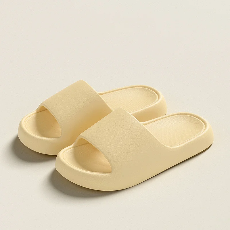 Solid EVA Home Slippers with Thick Non‑Slip Sole for Women and Men – Comfortable House Shoes