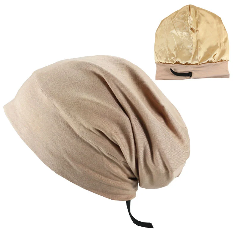 Spring and Autumn Adjustable Men's Satin Lined Hood