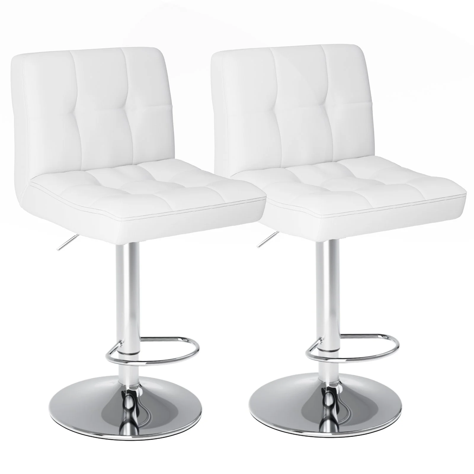 Square Cushion Bar Stool with Backrest