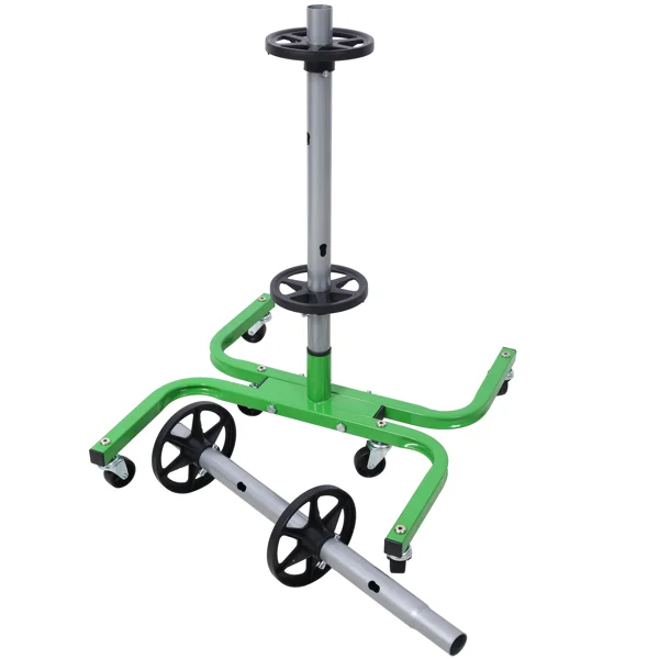 Storage Rack with Wheels, Total Capacity 275 Pounds, Using Six 2-inch Swivel Casters, Green