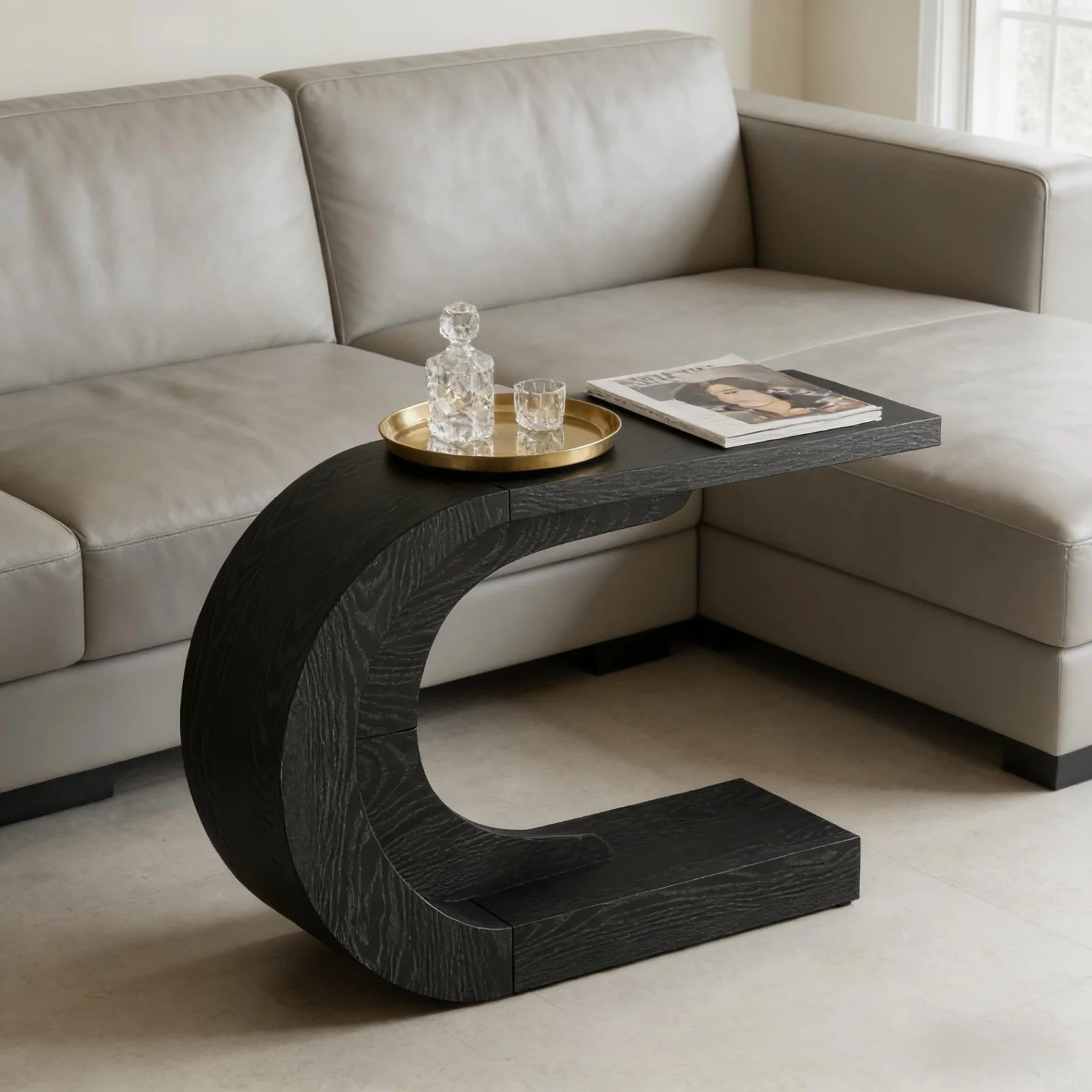 Stylish Hallway Table,console Table,c-shaped Accent Table