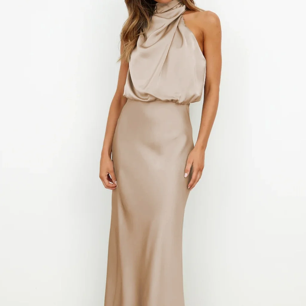 Summer Sleeveless Dress Ins Fashion Elegant Evening Party Club Clothing for Women