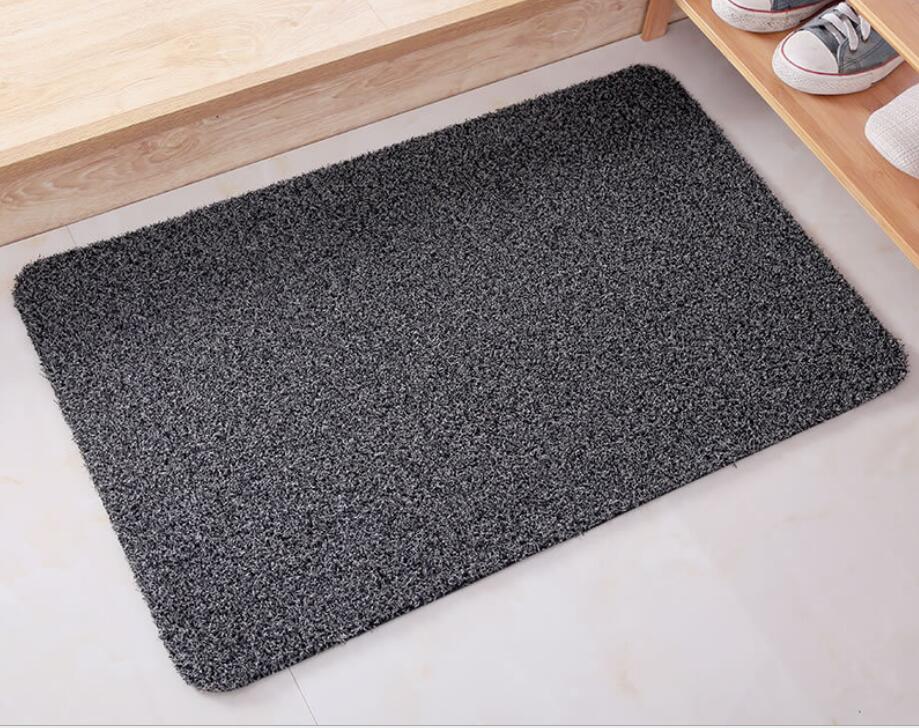 Super Absorbent Cotton Blanket Door Mat Pvc Bottom Clean Step Mat Practical Carpet