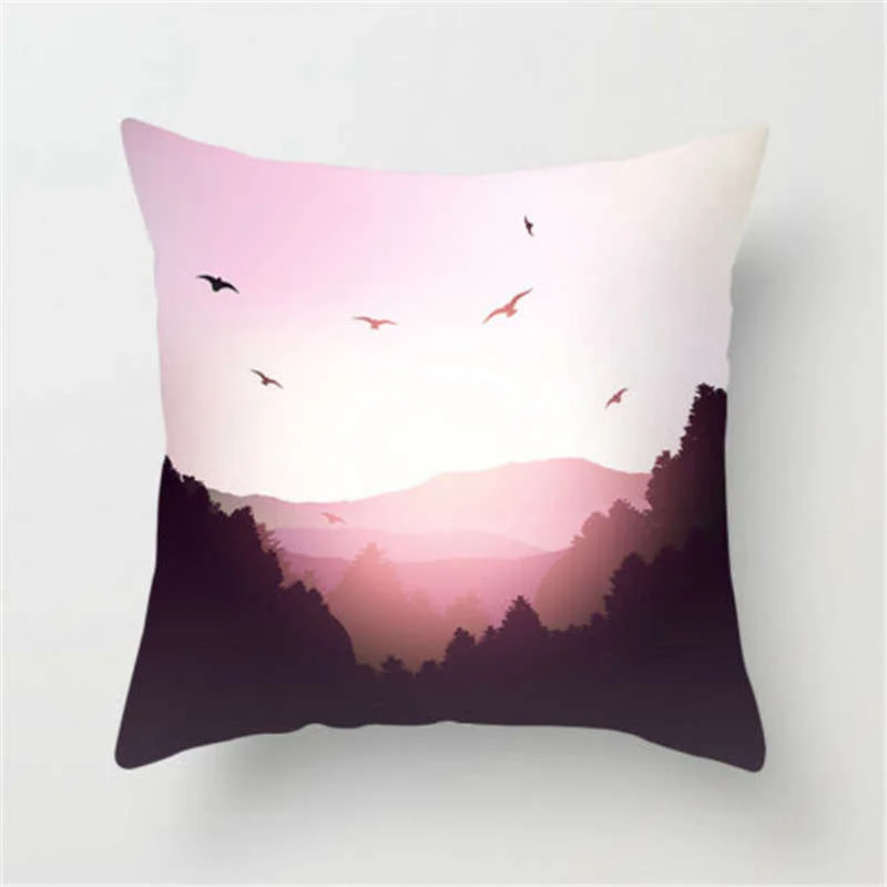 Super Soft Pillowcase Peach Skin Fleece Creative Plant Decoration