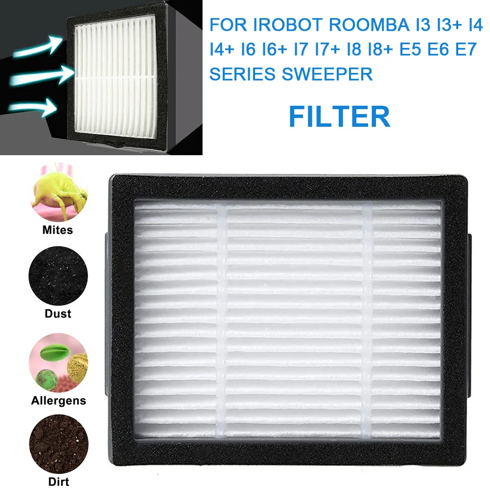 Replacement Filter Screen for iRobot Roomba i3/i4/i6/i7/i8 and E5/E6/E7 Vacuum Robots