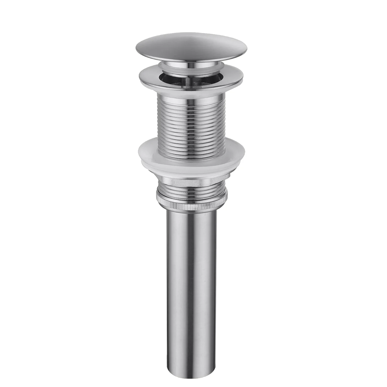 The Bathroom Sink Drain Has No Overflow Hole, and the Basin and Washbasin Pop-up Drain Is Made of 304 Stainless Steel