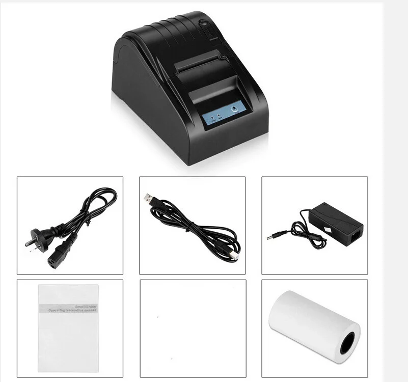 Thermal Printer Pos-5890t Supermarket Cash Register Printer Usb Small Ticket Printer