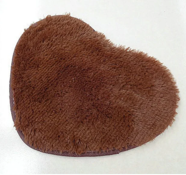 Thickened Heart-shaped Silk Mats Door Mats Bathroom Non-slip Mats Living Room Bedroom Bedside Carpet