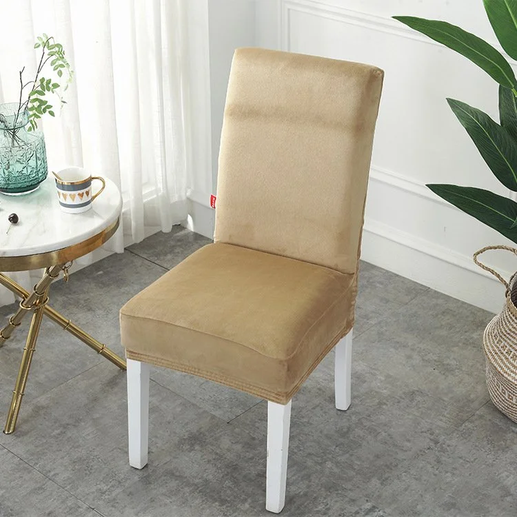 Thickened Silver Fox Velvet Stretch Home Chair Cover