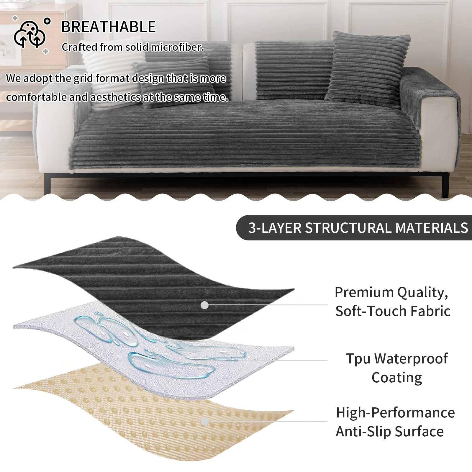 Thickened Waterproof Sofa Cover Simple and Modern