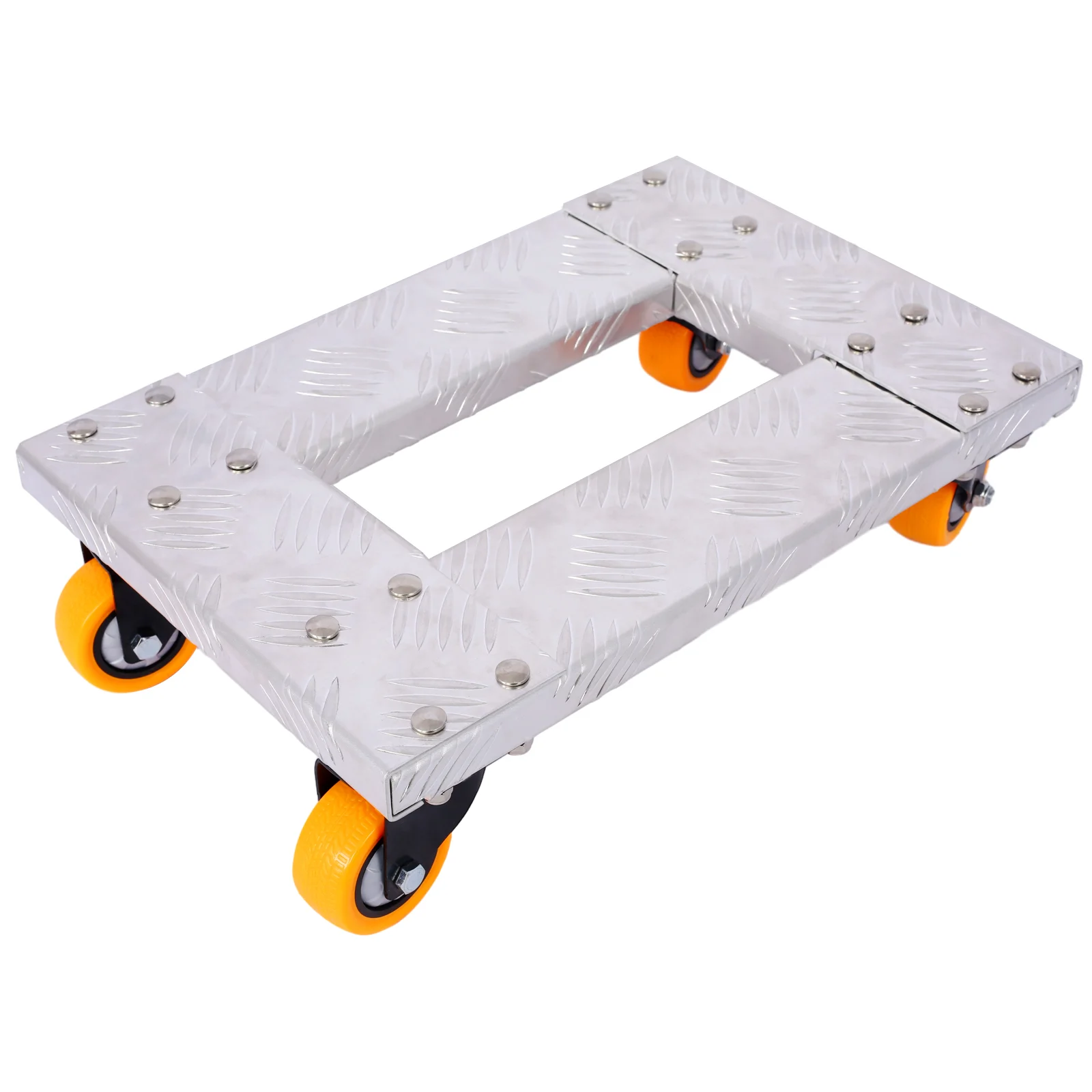 Transport Dolly with 3‑inch TPU Casters, 800‑lb Capacity, Brake Option, CNC Aluminum Body