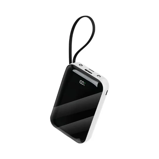 Slim Portable Power Bank with Fast and Wireless Charging Options