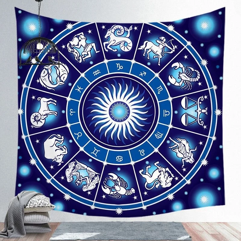 Universe Starry Sky Astrology Astrolabe Tapestry European Simple Style Home Decoration Background Wall Hanging