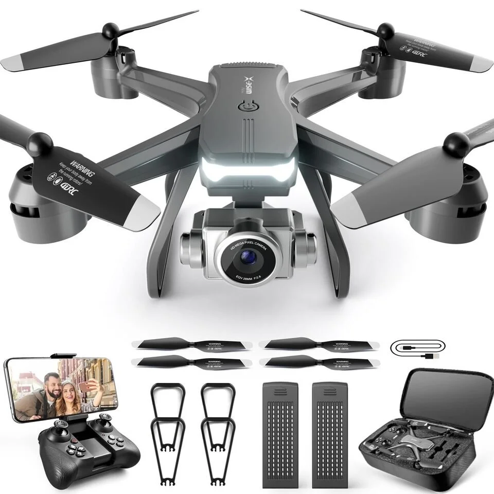 V14 6K HD FPV Drone with Dual Cameras, Voice & Gesture Control, 30‑Minute Flight Time