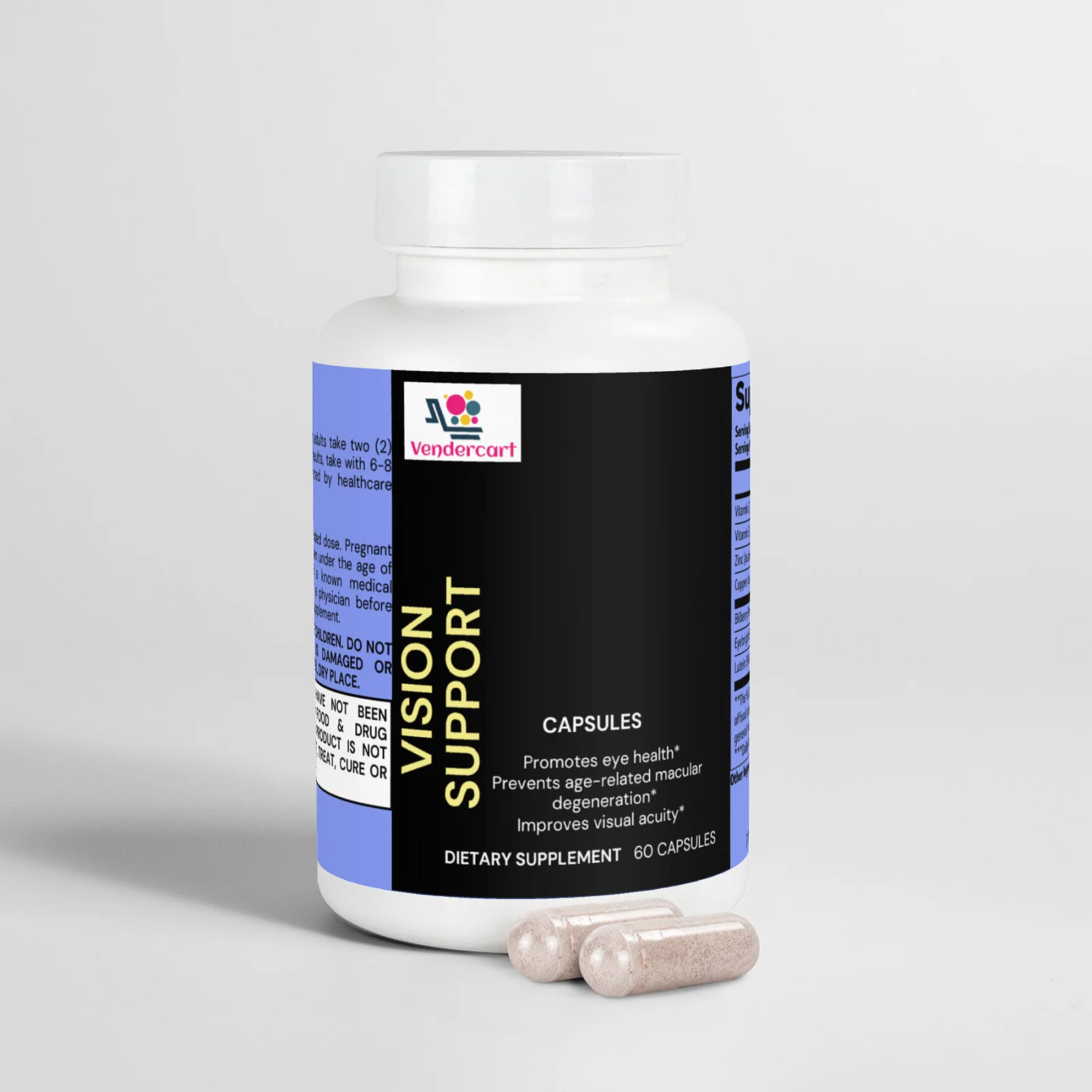 Vendercart Vision Support Supplement Eye Health & Night Vision Boost