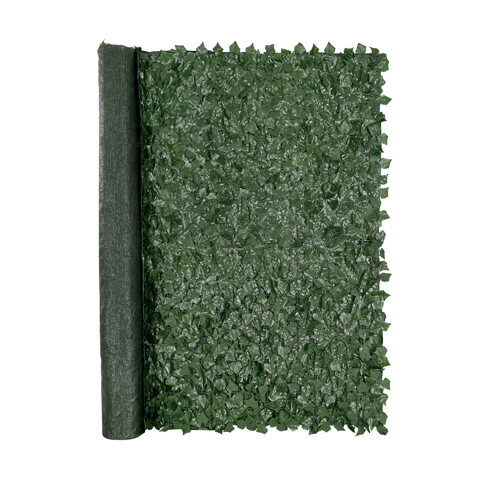 Artificial Ivy Privacy Fence 96x72 in Green Wall Screen with Mesh Backing for Garden and Balcony