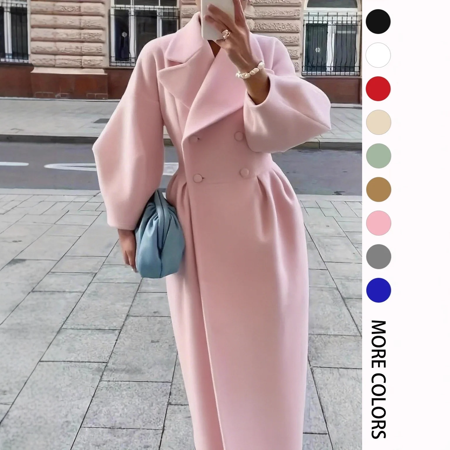 Vintage Court Lantern Sleeves Large Lapel Jacket