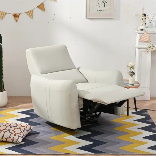 Wall Hugger Recliner,power Recliner Chair,electric Recliner for Living Room,pu Leather Reclining Armchair for Small Space,reclining Sofa for Bedroom Apartment Rv,with Usb Port