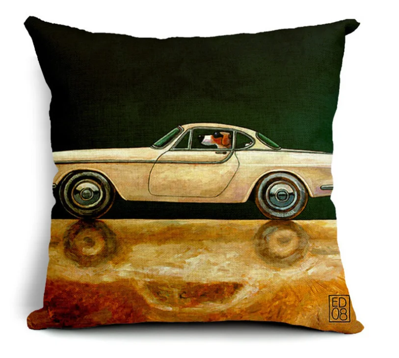 Wang Star Happy Cartoon Dog Pillow Set Cotton Pillow Car with High Quality Cotton Pillow Cushion Covers
