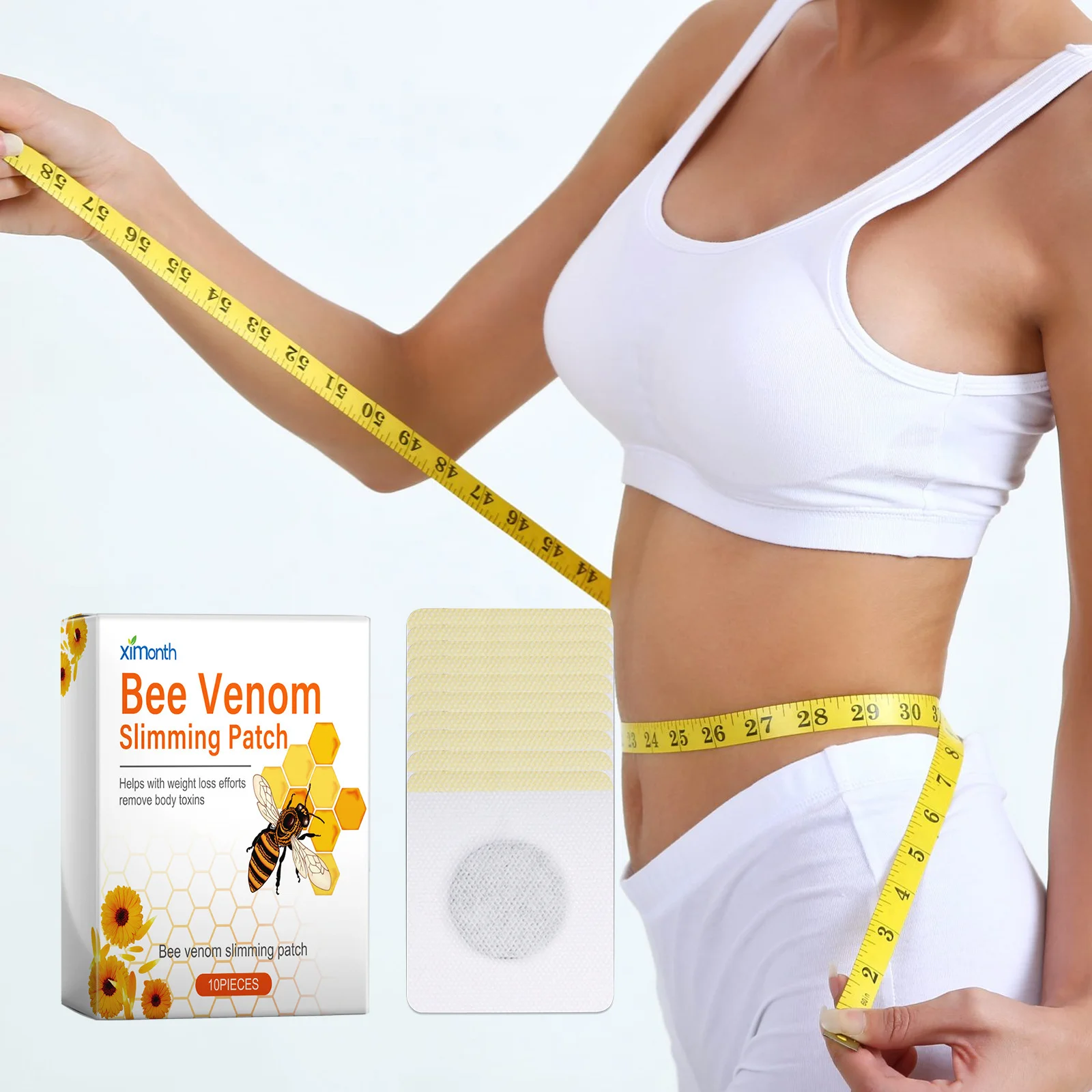 Bee Venom Lymphatic Slimming Belly Button Patch for Body Curve Tightening