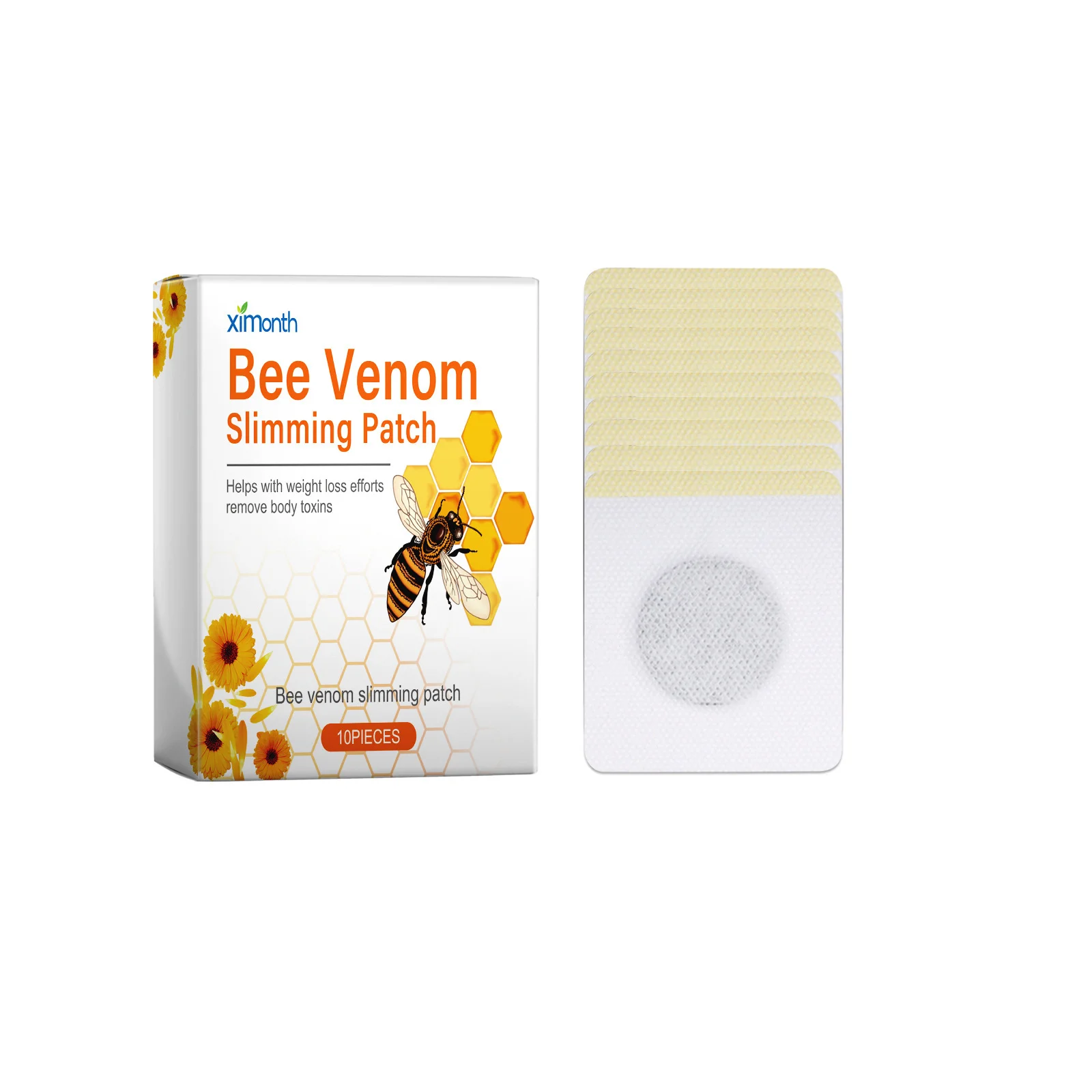 Bee Venom Lymphatic Slimming Belly Button Patch for Body Curve Tightening