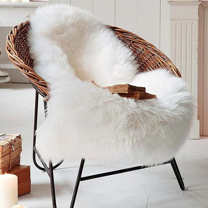 Zealand Merino Wool Carpet Whole Sheepskin Floor Mat Sofa Cushion Bay Window Blanket