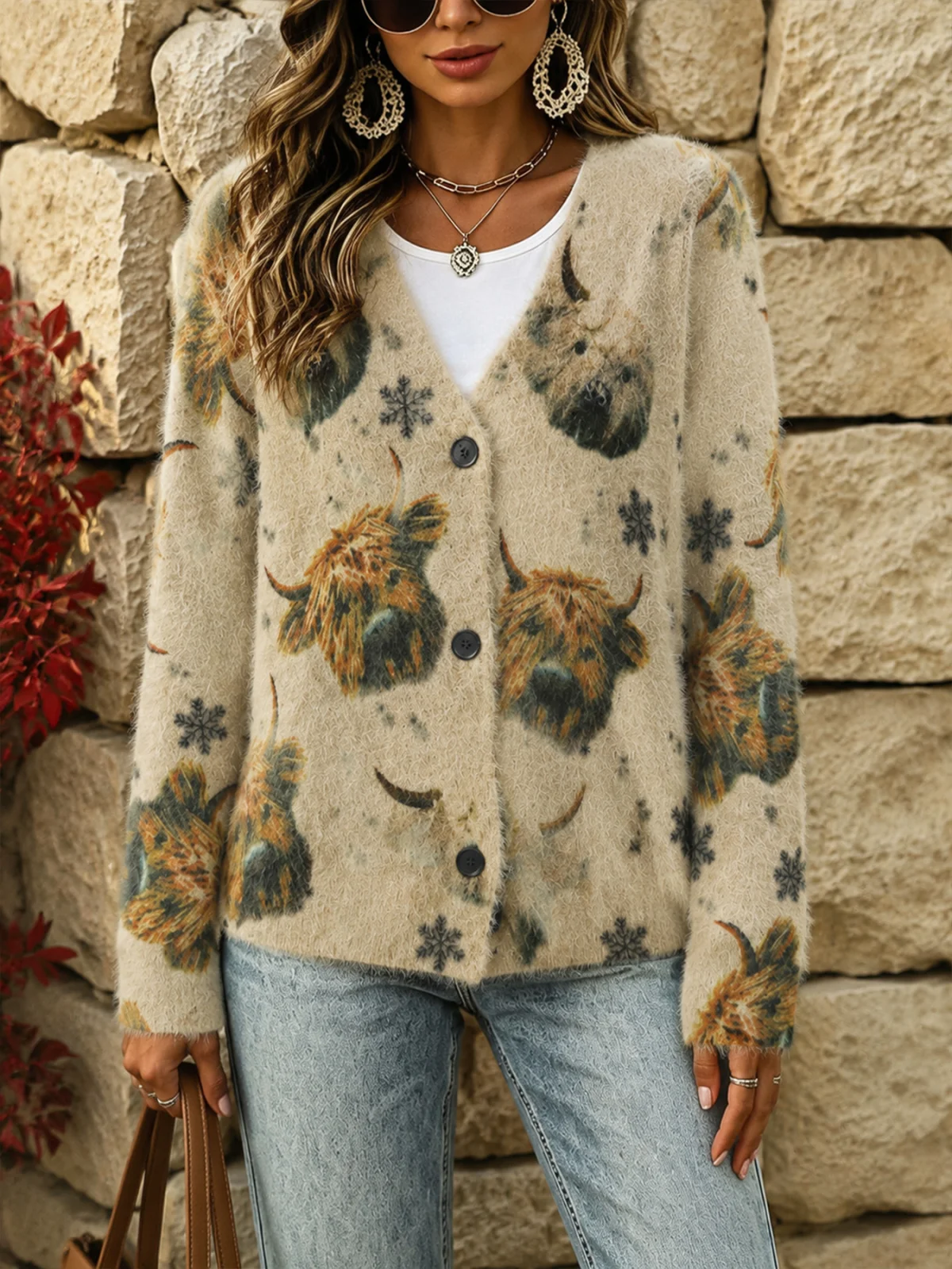 2026 New Export Designs European and American-style Fall&winter Long-sleeve Sweater Jackets and Cardigans with