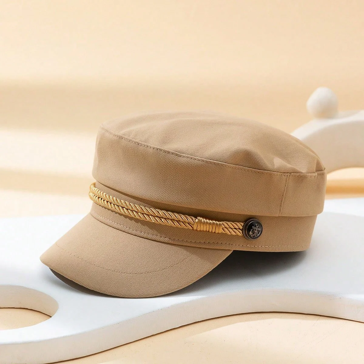 Adjustable Octagonal Newsboy Hat for Women