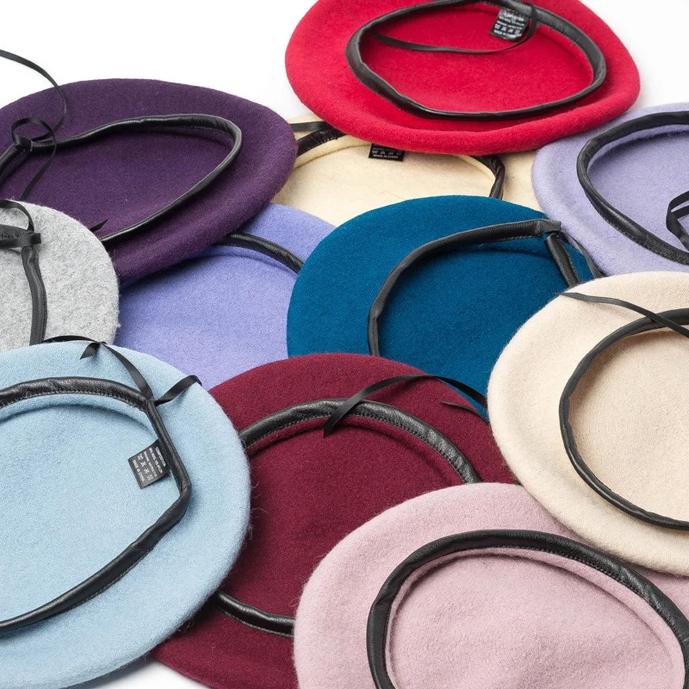 Adjustable PU Leather Beret for Women