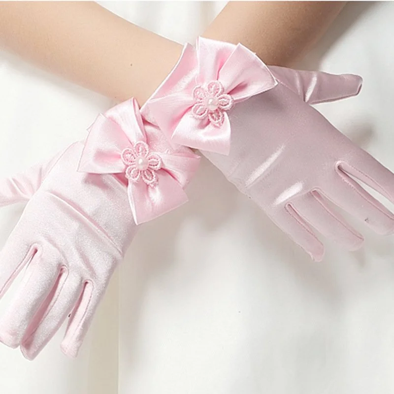 Adorable Flower Girl Gloves for Kids