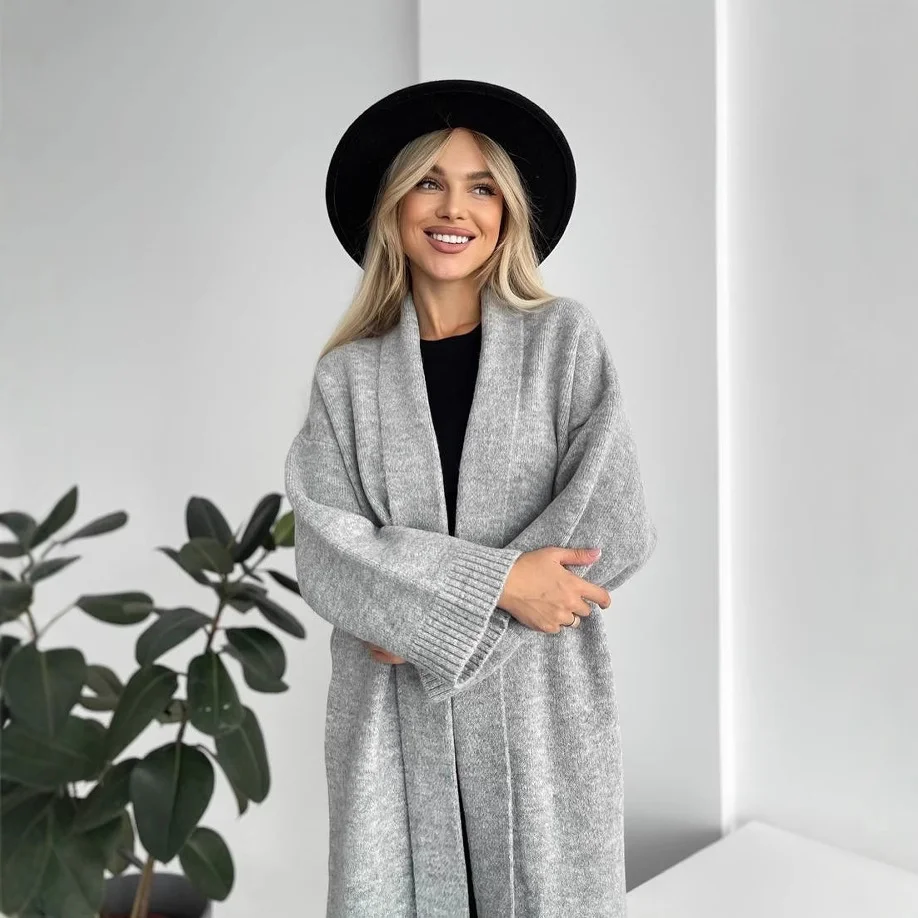 Autumn and Winter New Elegant Cardigan Sweater Coat for Women