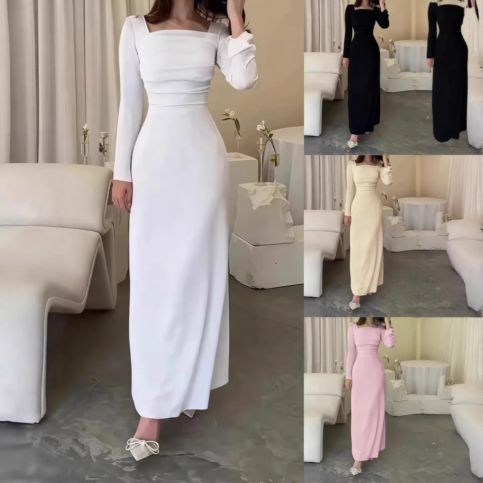 Autumnwinter Elegant Casual Dress for Women