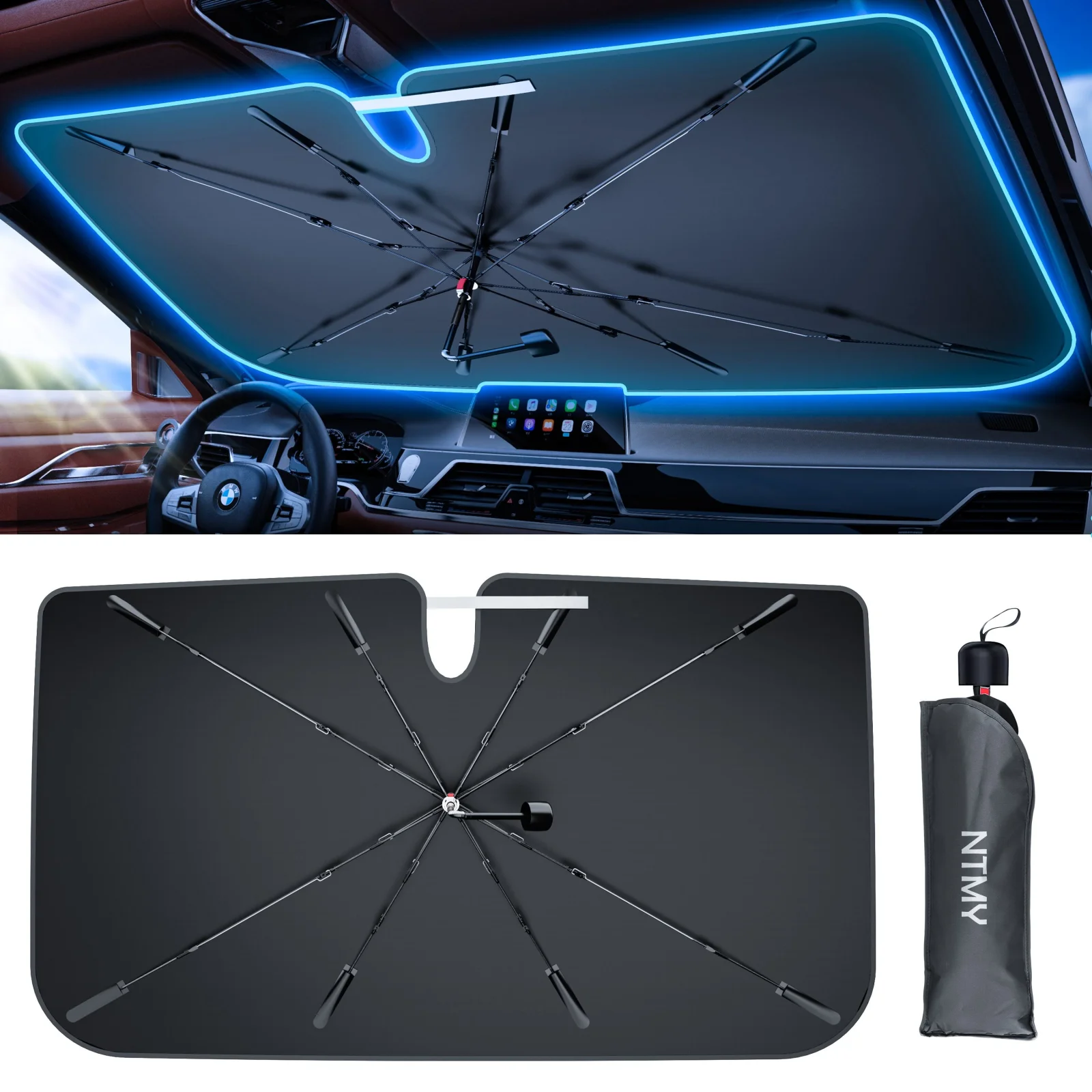 Block UV Rays with Our Portable Car Sunshade