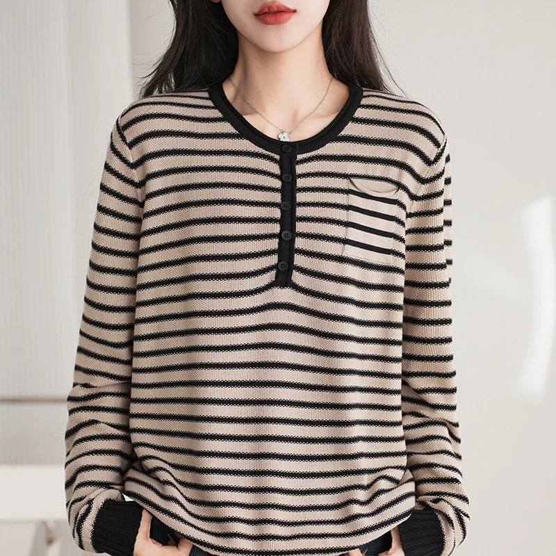 Bottoming Shirt Casual Loose Round Neck Sweater