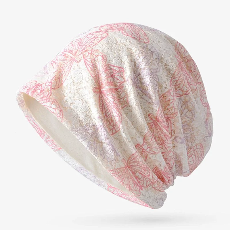 Breathable Butterfly Head-wrapping Hat for Women