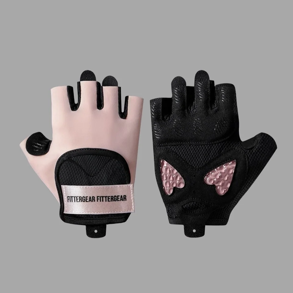Breathable Fitness Gloves for Women - Half Fingers & Wrist Support