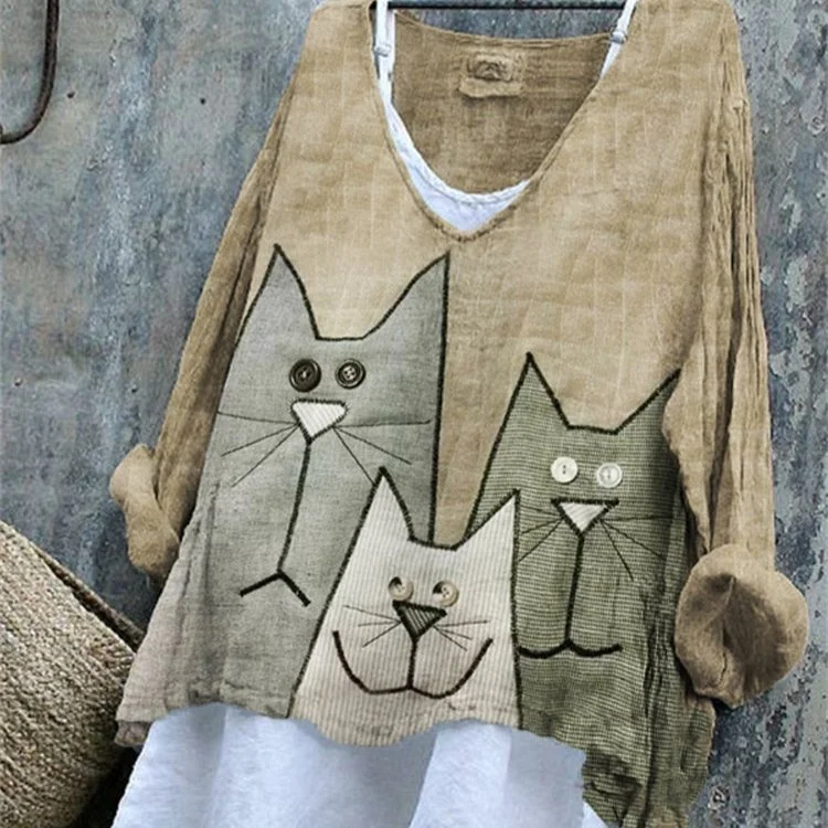 Casual Plus Size Women's Print T-Shirt