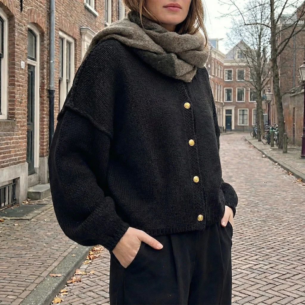 Casual Thickened Cardigan Sweater for Women