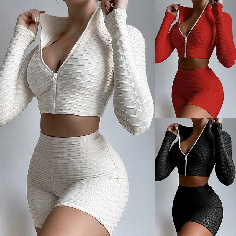 Casual Women's Two Piece Sports Suit Shorts