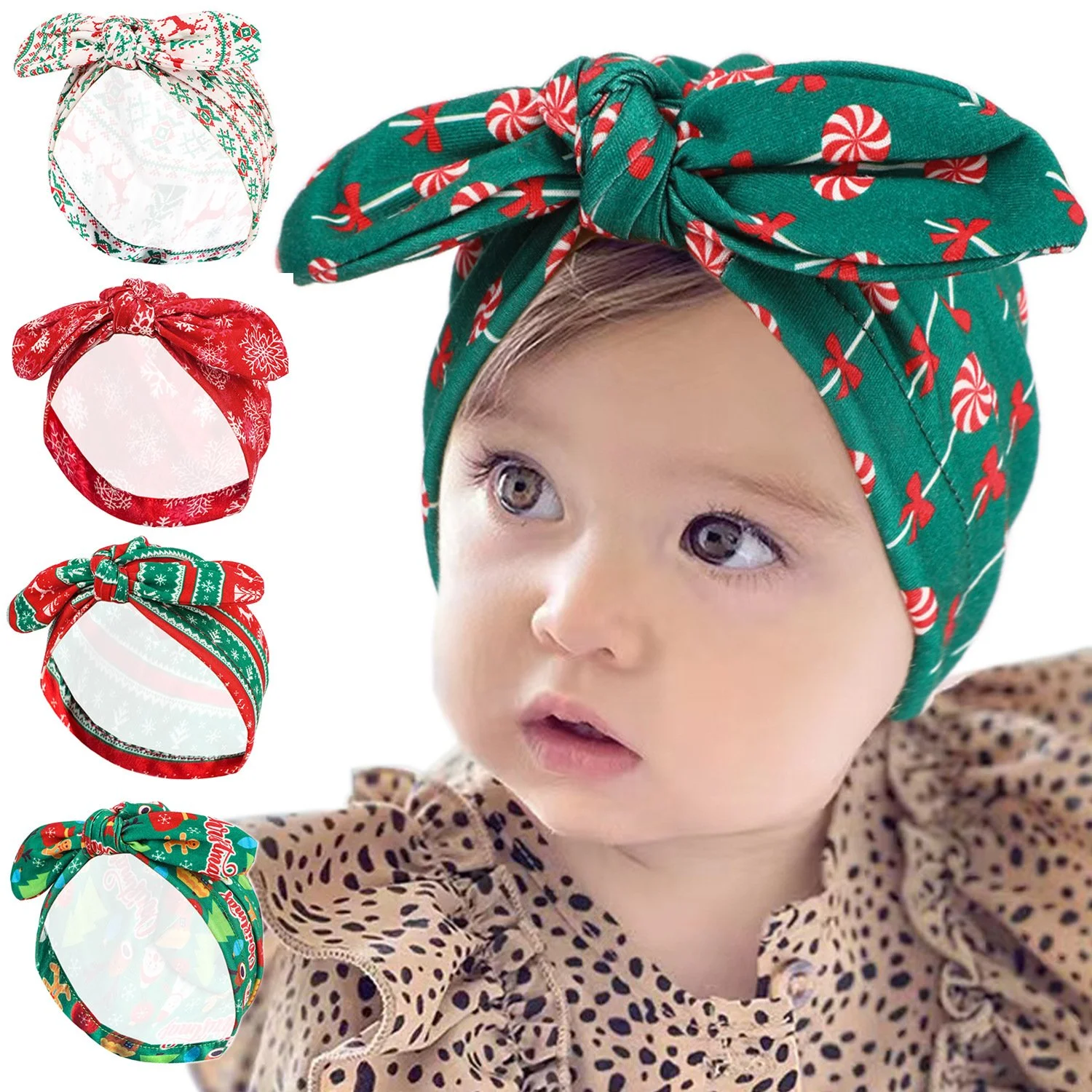Christmas Hat for Kids - Warm Windproof Headscarf
