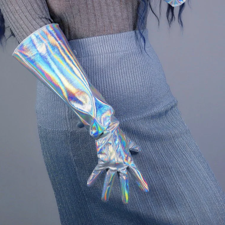 Colorful Short Gloves for Women - Bright Leather
