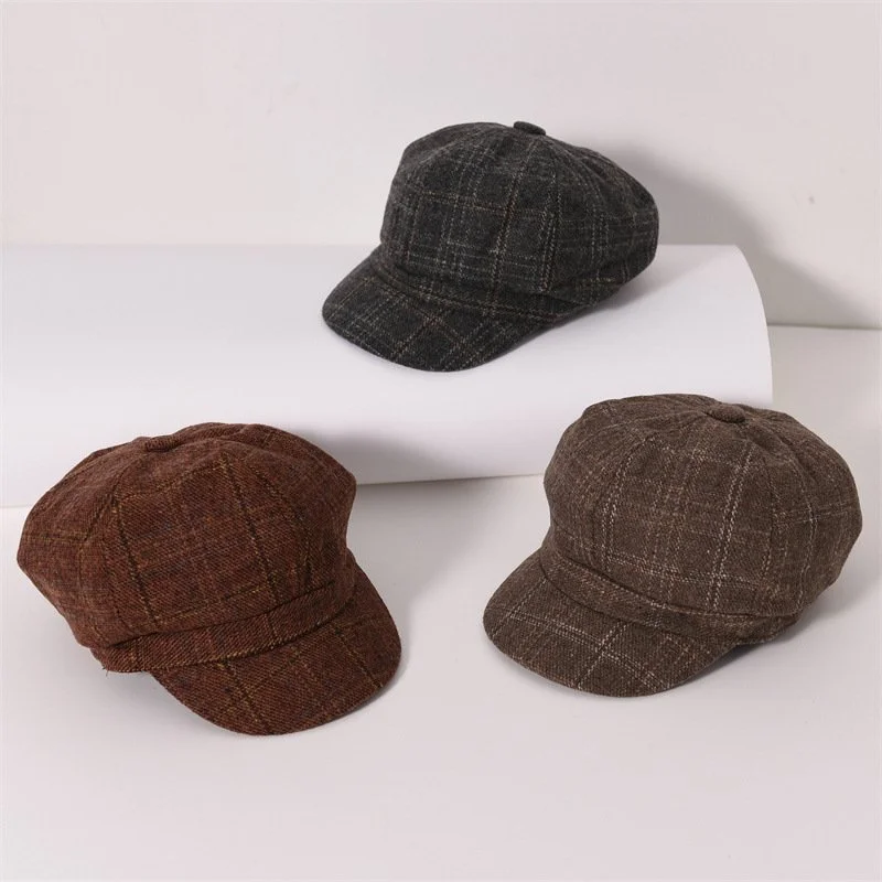 Couple Berets for Men & Women - Octagonal Design