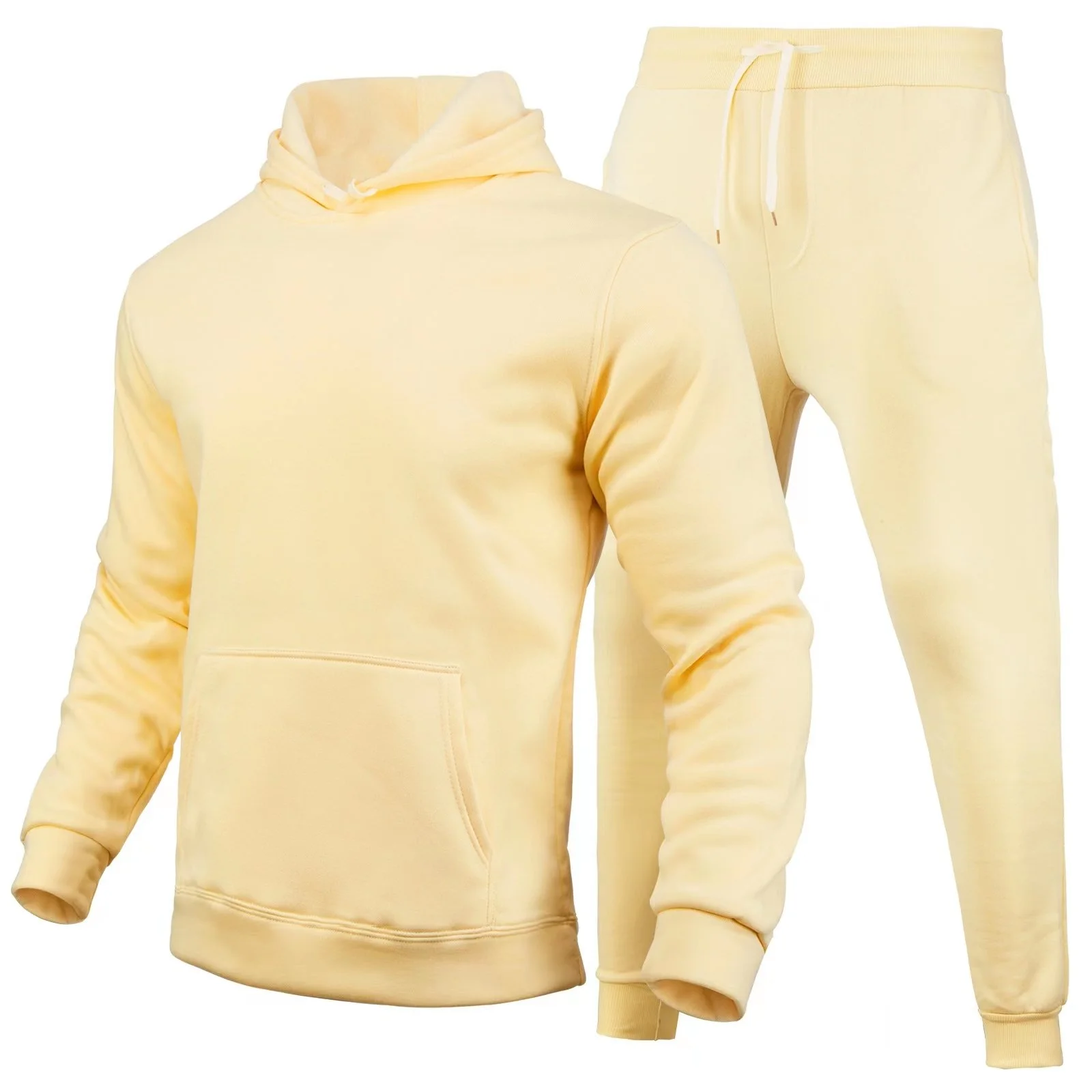 Cozy Solid Color Knit Sweater & Long Pants Set