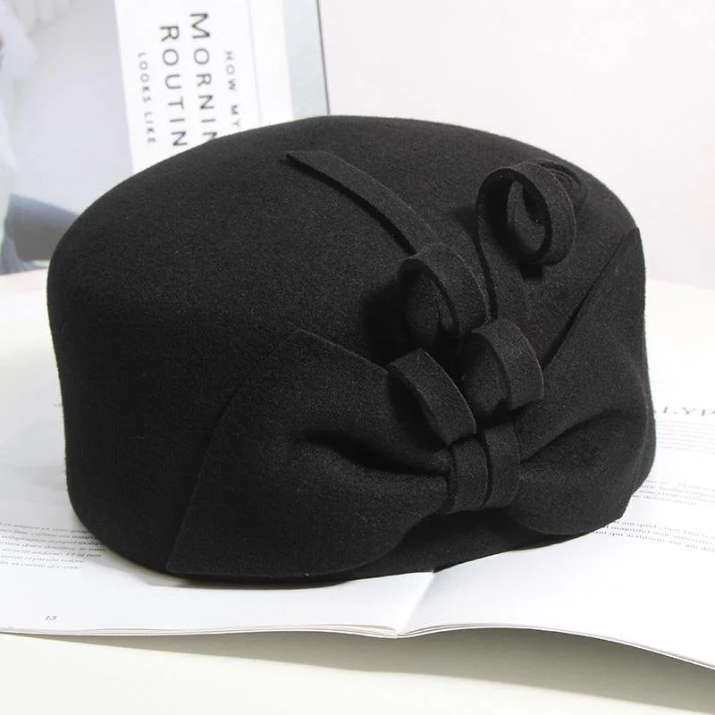 Cozy Winter Floral Woolen Hats for Women