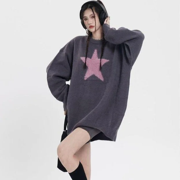 Cozy Winter Straight Tube Knit Sweater for Women