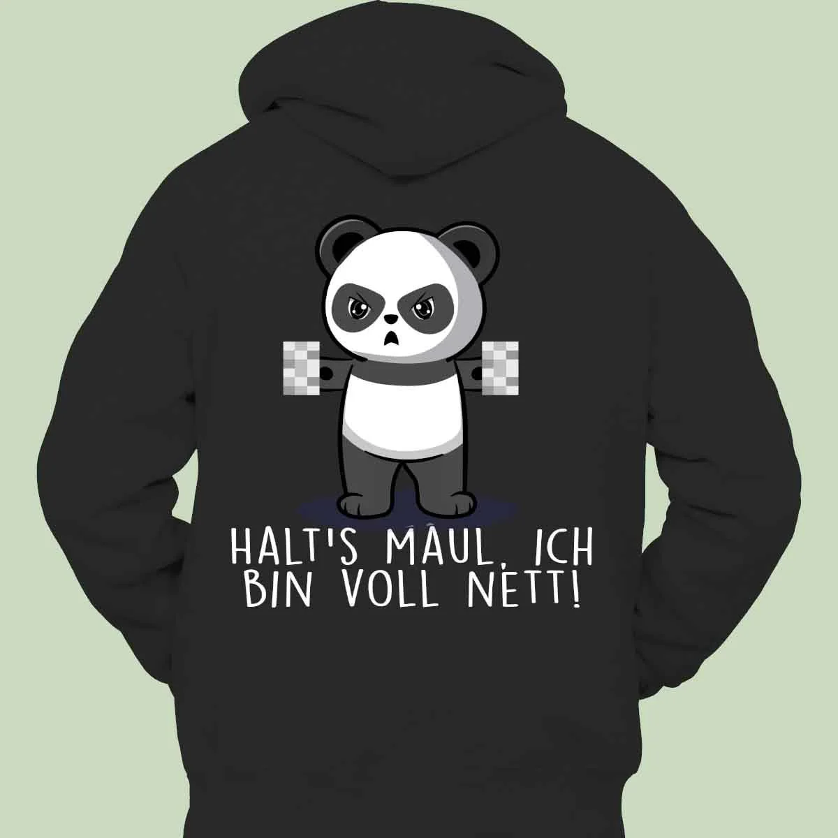 Cute Panda Print Unisex Hoodie Casual Pullover