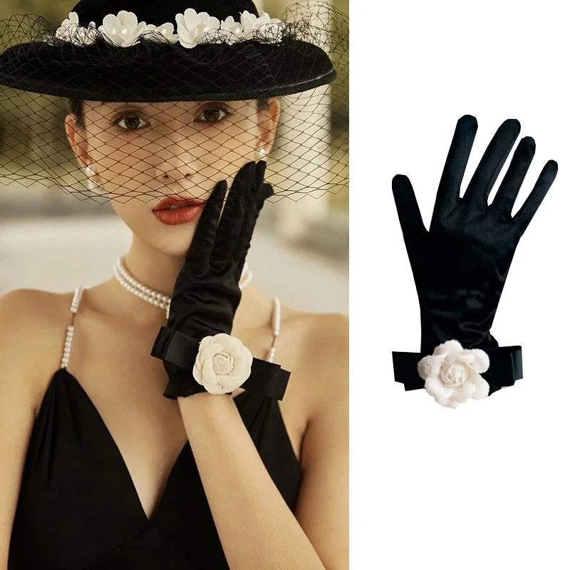 Elegant Black Evening Gloves for Women