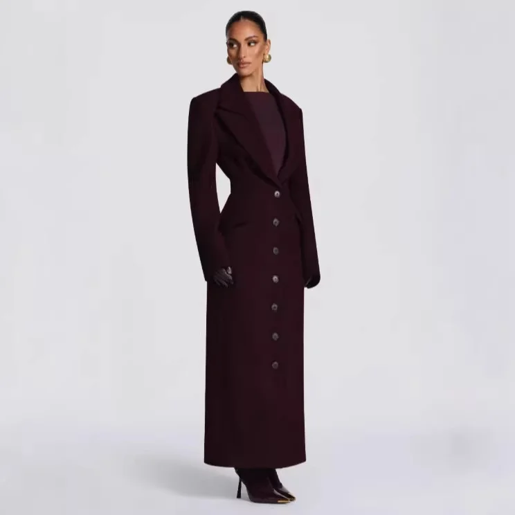 Elegant Lapel Tied Coat for Men
