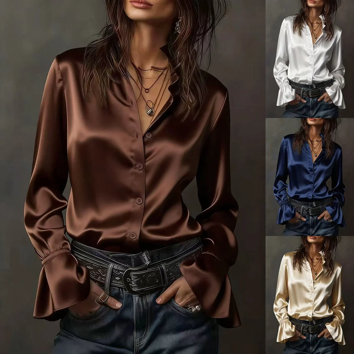 Elegant Satin Shirt