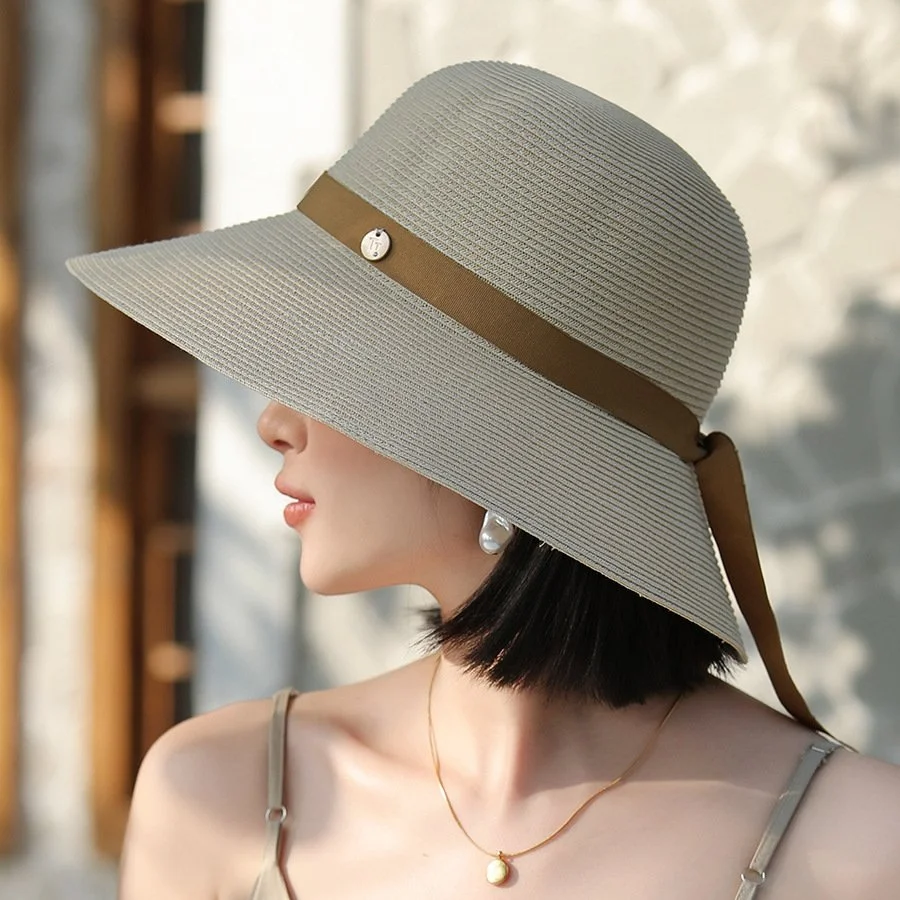 Elegant Wide Brim Sun Hat for Women